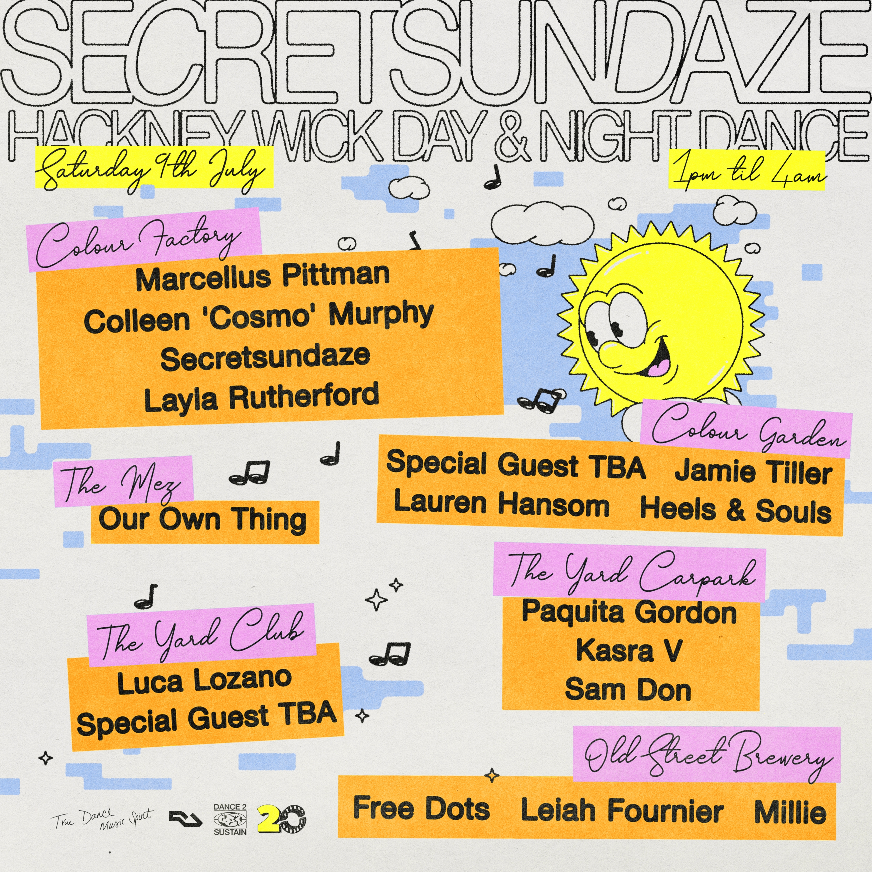 Secret Sundaze - Hackney wick - Square